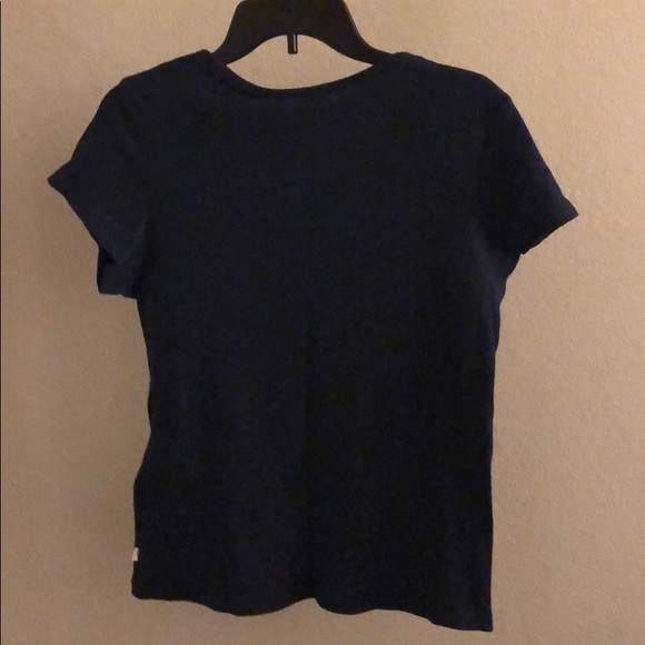 Blue Ribbed T-Shirt - Picture 5 of 6